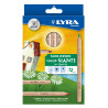 COULEURS GEANTES NATURE 12 CRAYONS COULEURS ASSORTIS